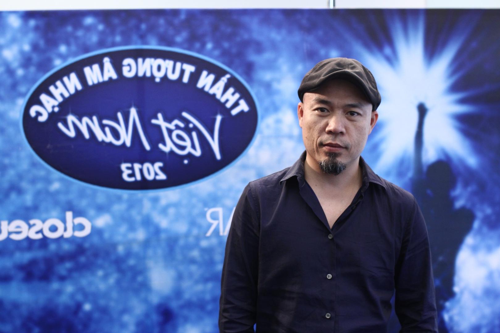Nhạc sĩ Huy Tuấn trong vai trò ban giám khảo chương trình Việt Nam Idol năm 2013