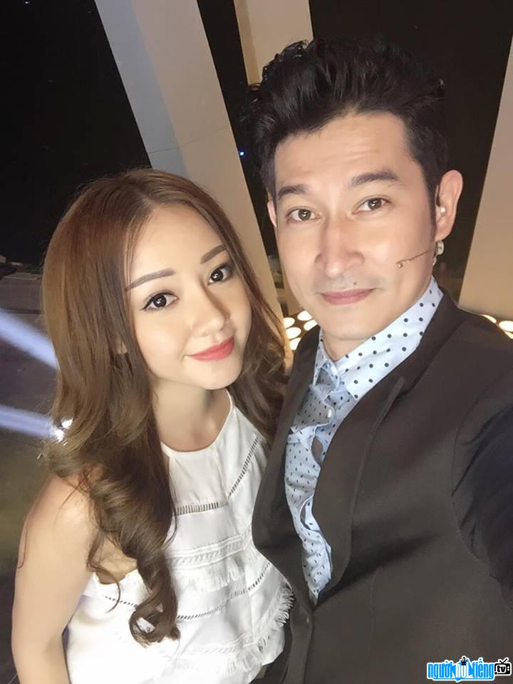 Bức ảnh nữ ca sĩ Băng Di cùng diễn viên Huy Khánh