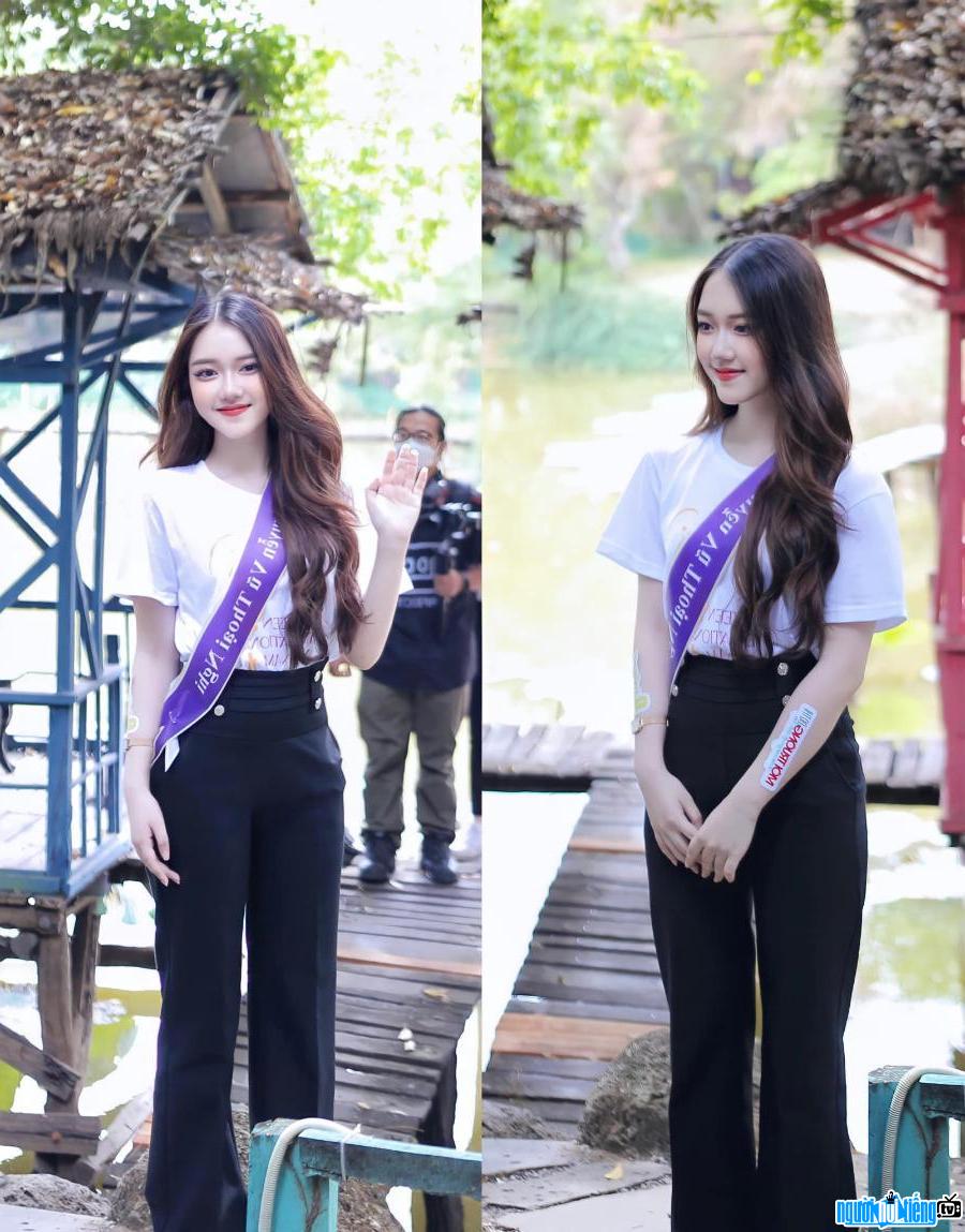 Thoại Nghi là một trong những thí sinh nổi bật của cuộc thi Miss Teen International Việt Nam