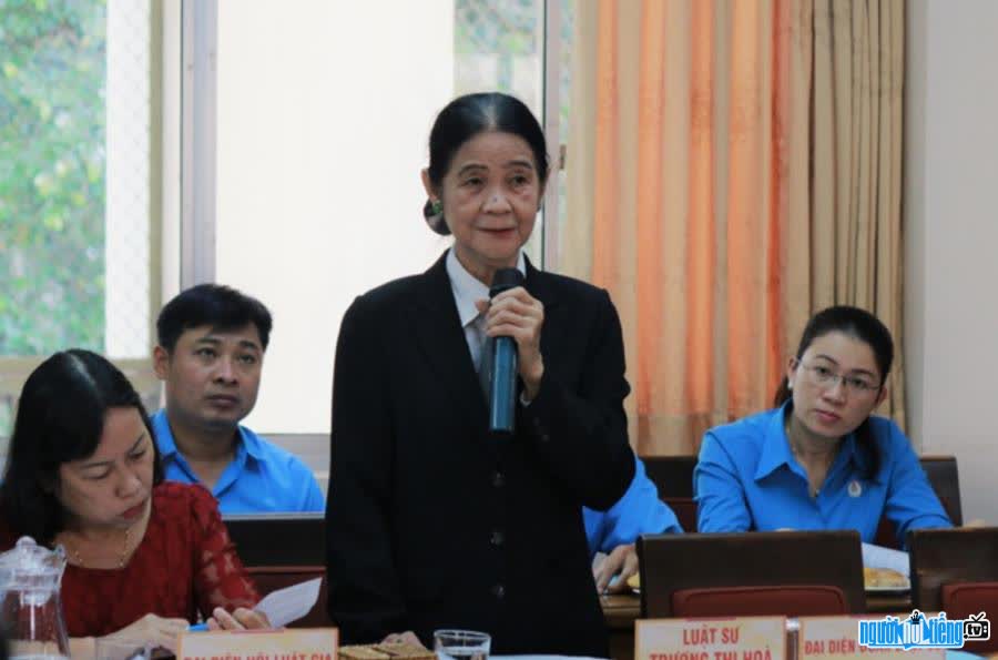 Luật sư Trương Thị Hòa đã có hơn 45 năm trong nghề