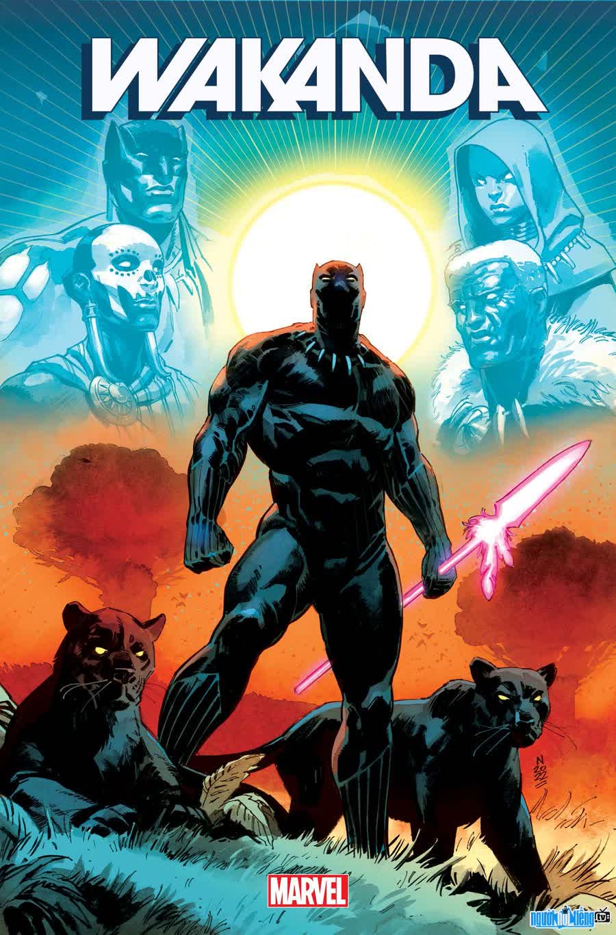 Black Panther có tên thật là T'Challa vua và là người bảo vệ của vùng đất hư cấu Wakanda