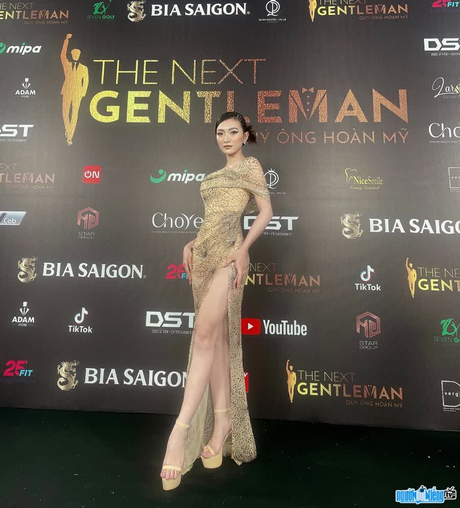 Hình ảnh người đẹp Nguyễn Tâm Như tại cuộc thi The Next Gentleman