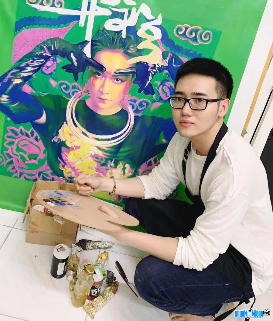 Thiên Quang từng gây sốt cộng đồng mạng với những bức tranh truyền thần người nổi tiếng
