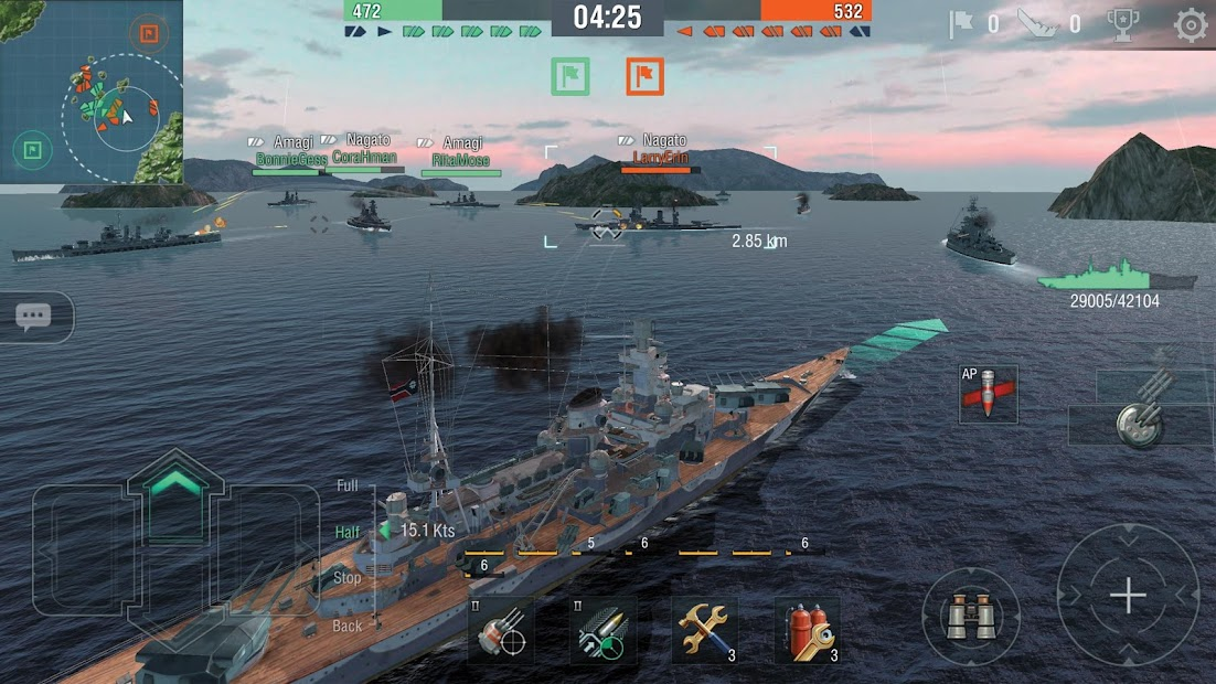 Hình ảnh giao diện Game World of Warships