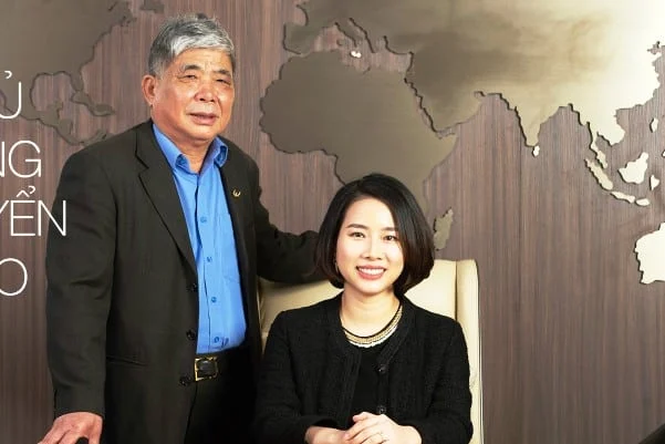 Hình ảnh chủ tịch Lê Thanh Thản cùng cô con gái xinh đẹp