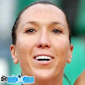 Một hình ảnh chân dung của VĐV tennis Jelena Jankovic
