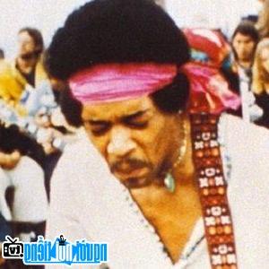 Một hình ảnh chân dung của Nghệ sĩ guitar Jimi Hendrix