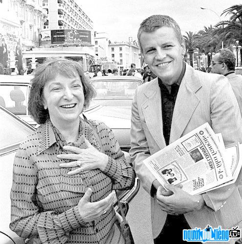 Pauline Kael tại Cannes - Pháp với nhà sản xuất Jacques Perrin