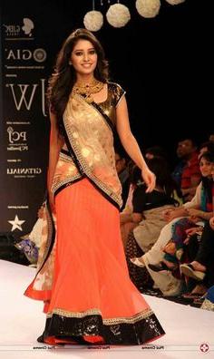 Bức ảnh về nữ diễn viên Asha Negi trong trang phục dân tộc của Ấn Độ