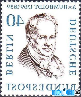 Hình ảnh Alexander von Humboldt trên tem của nước Đức