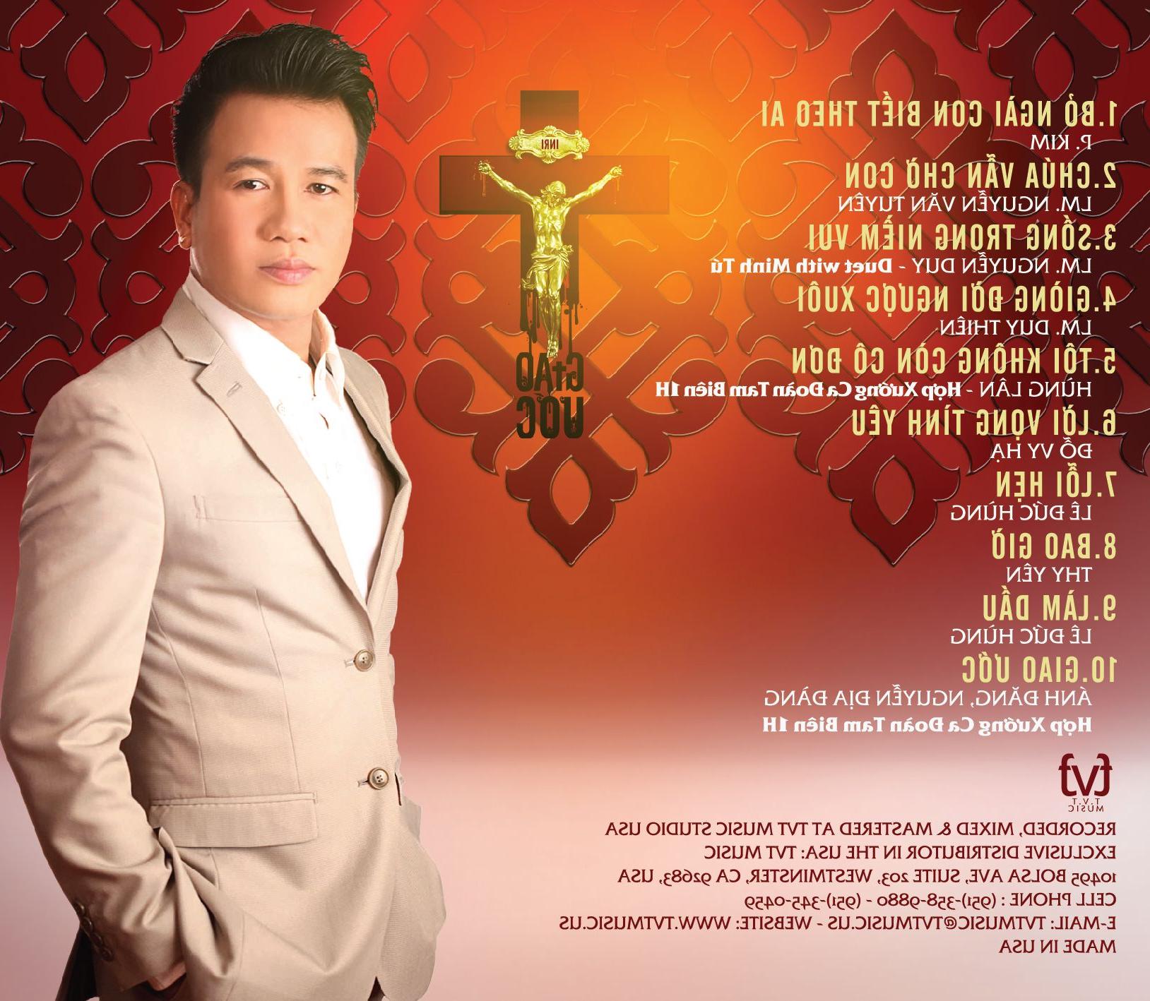 Hình ảnh ca sĩ Ngọc Quang Đông trong CD Ca Nguyện của mình