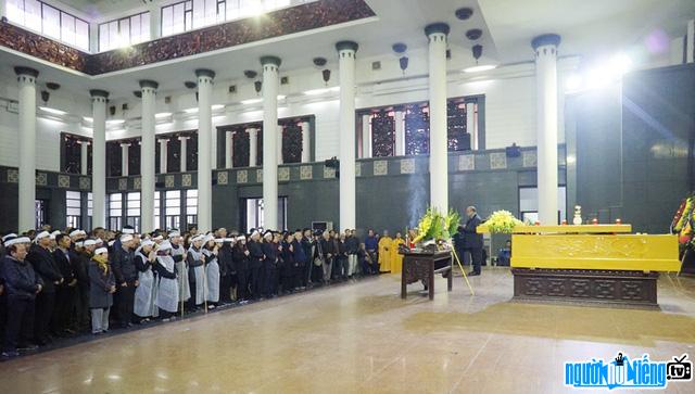 Lễ viếng Giáo sư Võ Quý được tổ chức tại Nhà tang lễ số 5 Trần Thánh Tông - Hà Nội