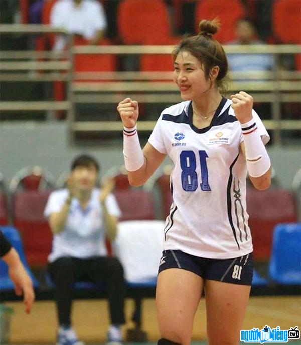 Phạm Thị Liên - một trong những Hoa khôi của đội bóng chuyền nữ Việt Nam