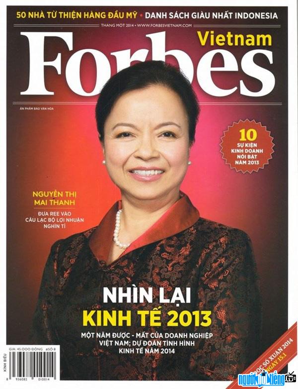 Bà vinh dự có mặt trên bìa tạp chí Forbes