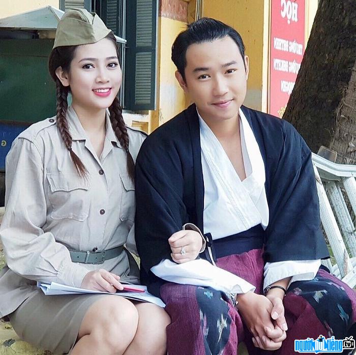 Diễn viên Lương Thanh Hằng và Minh Tít trong phim hài tết