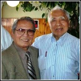  musician Anh Bang (right) and poet Hoang Song Liem in California in 2010
