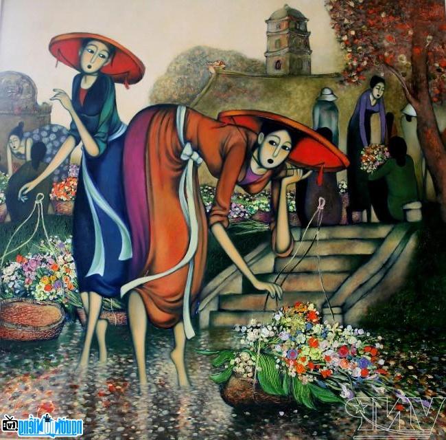 Một tác phẩm về người phụ nữ Việt Nam của họa sĩ Quang Huân