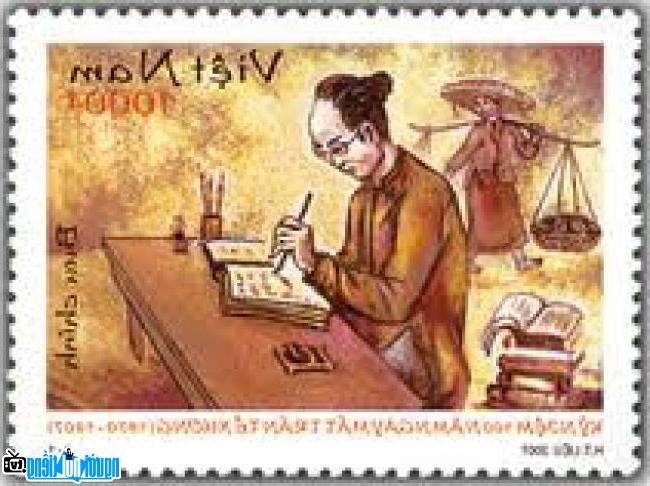  A stamp with the image of poet Tu Xuong
