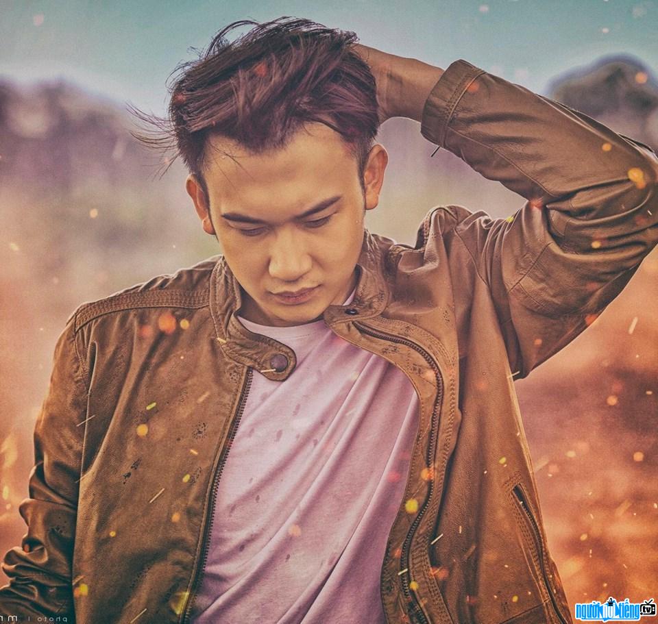  A portrait of male singer Duong Trieu Vu