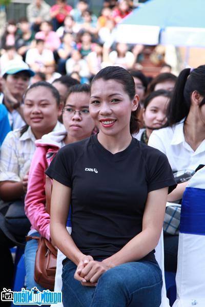 Portrait of Vu Thi Huong - famous athlete of Thai Nguyen