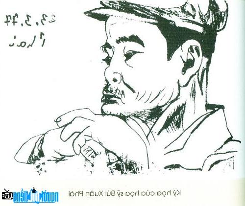  Painter Bui Xuan Phai's sketch of the poet Tran Huyen Tran