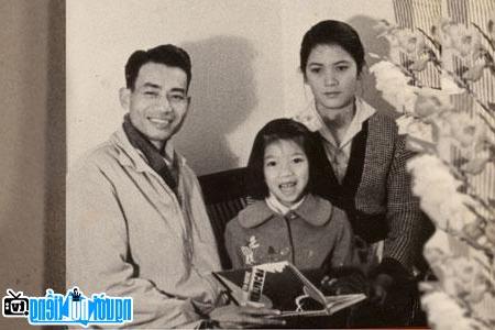  Picture of actor Duc Hoan with her husband - director Tran Vu and daughter - People's Artist Phuong Hoa