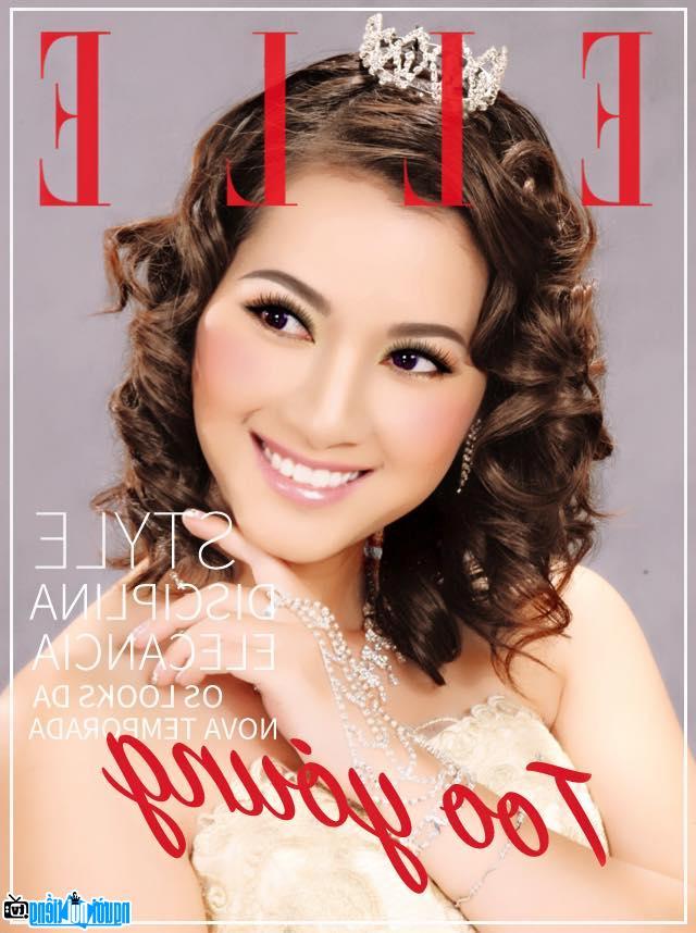 MC Trinh Thanh Van on magazine cover