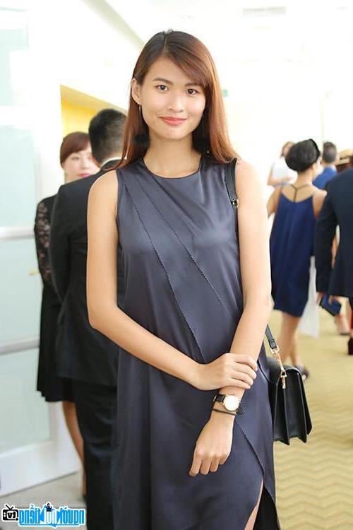 Cao Thien Trang is simple and beautiful in real life