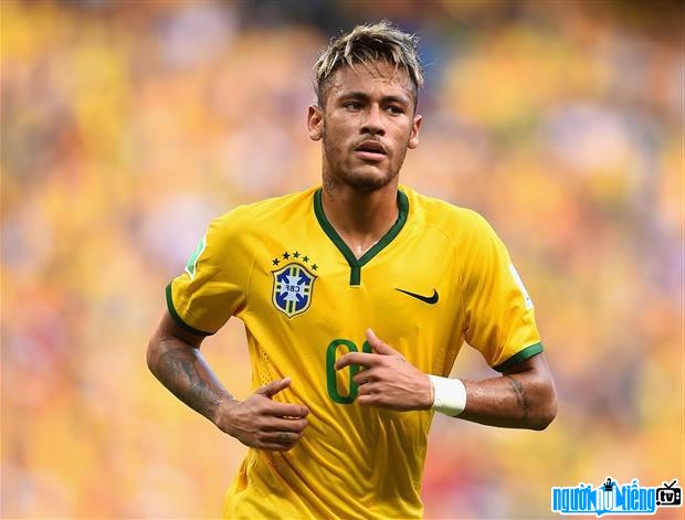 Neymar image on the football field