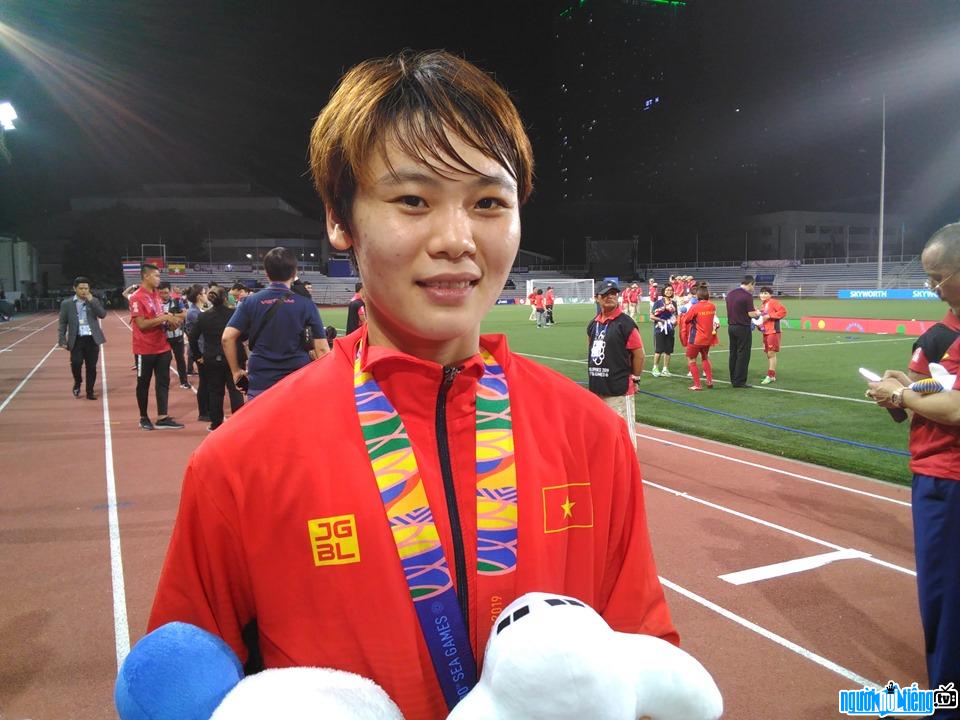  Image of striker Pham Hai Yen at Sea Games 30