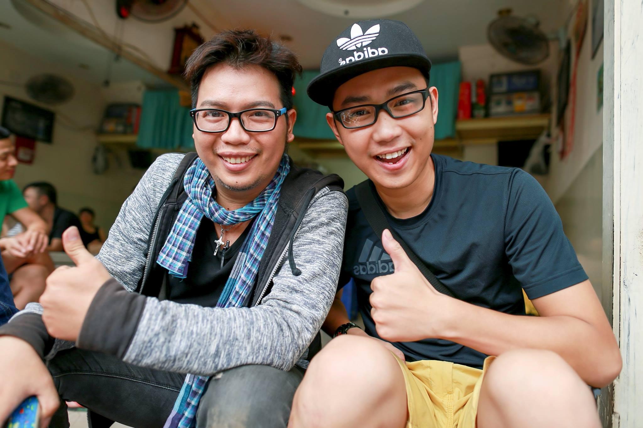 Photo of director Holy Thang and actor Quang Minh