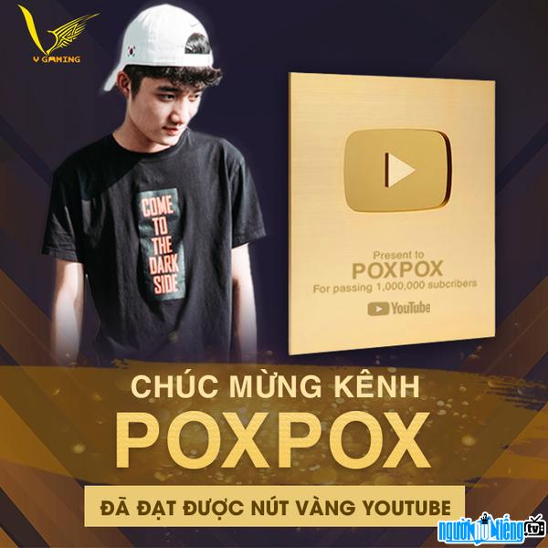  Pox Pox is honored to receive the youtube golden button