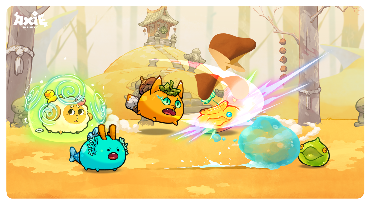  Image of the popular Axie Affinity game created by Thanh Trung