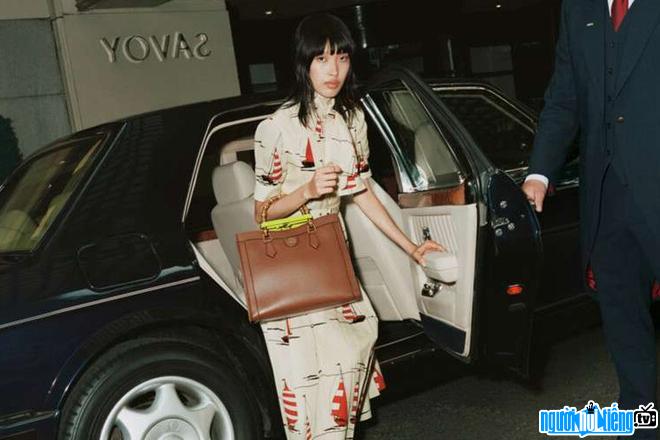 Dahan Phương Oanh trong chiến dịch quảng bá túi Diana của thương hiệu đình đám Gucci