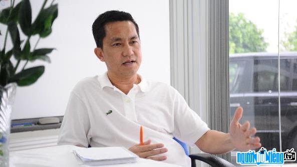  Photo of businessman Ho Nhan in an interview