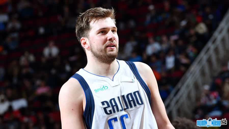 Luka Doncic in Dallas shirt