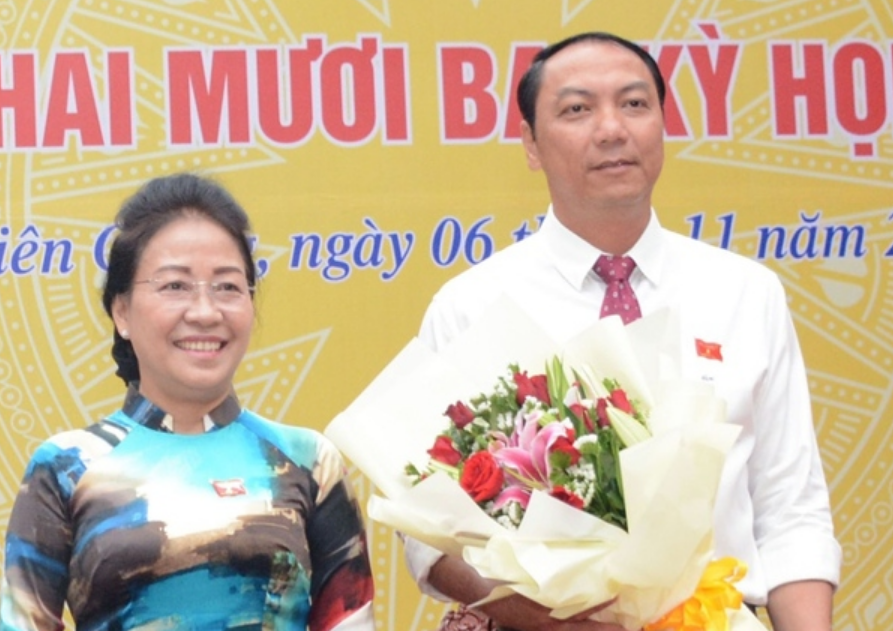Mr. Lam Minh Thanh on the day of taking office