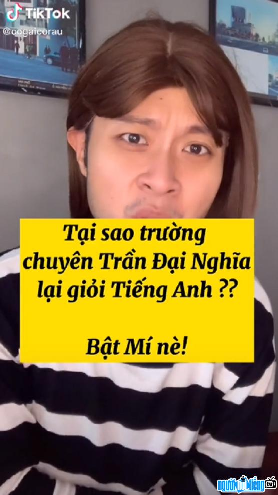  Contents of TikTok channel of Truong Thanh Tung - Bearded Girl are mainly about learning issues