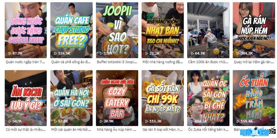  Featured content on Tik Toker Thanh Nhan's channel