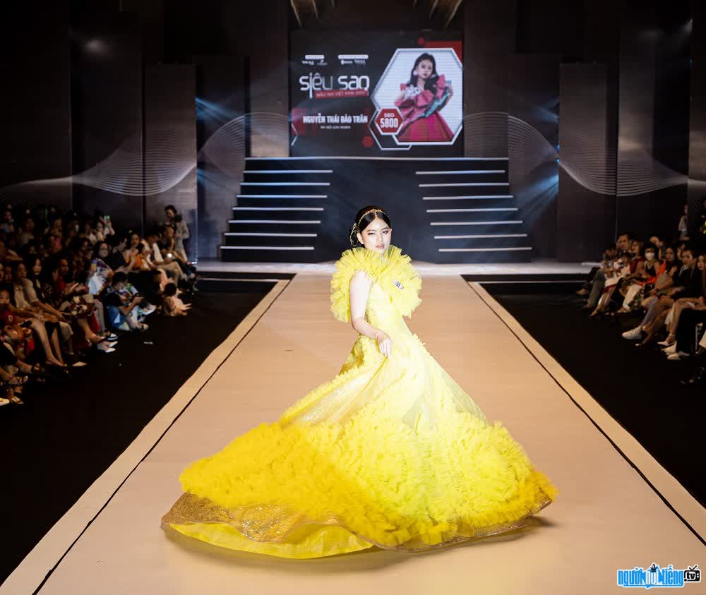 The image of Susi Bao Tran confidently on the catwalk