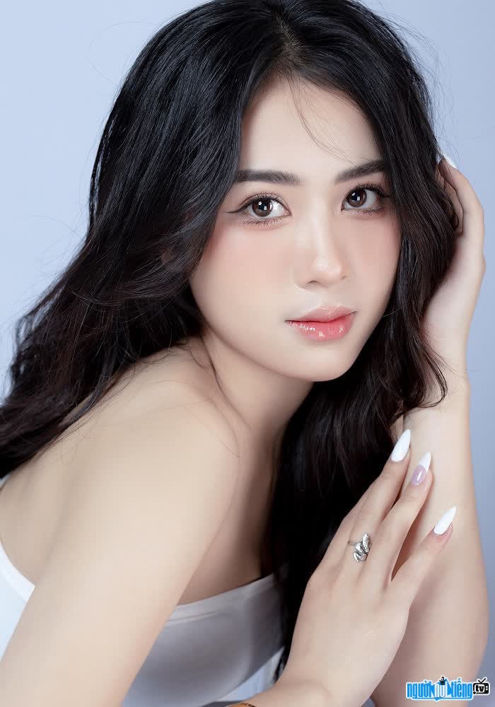 Cận cảnh gương mặt xinh đẹp của người mẫu ảnh Trang Nấm