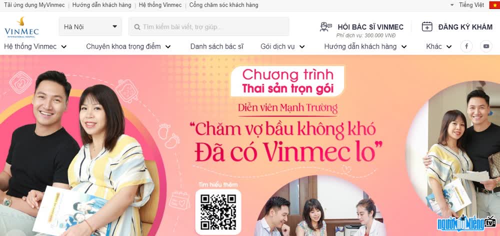  Vinmec.com website interface image