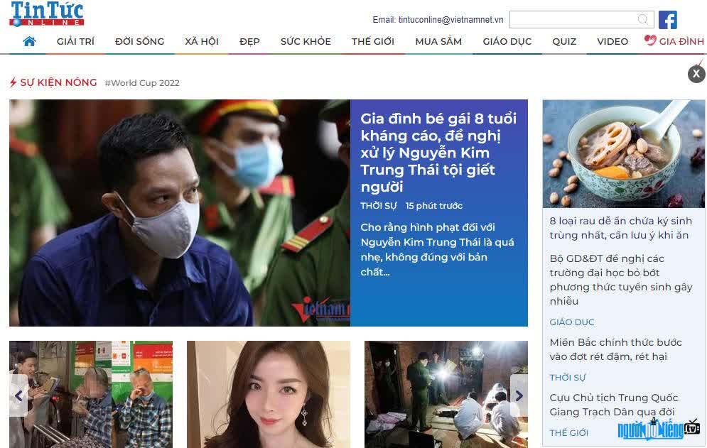  Image of Tintuconline.Com.Vn website interface