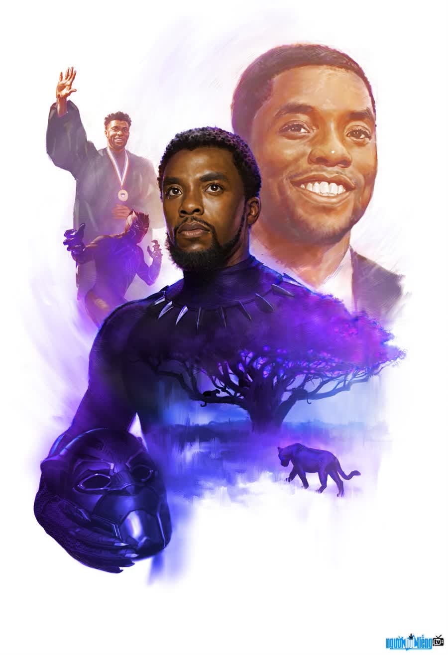 Actor Chadwick Boseman who plays T'Challa in the Marvel Cinematic Universe