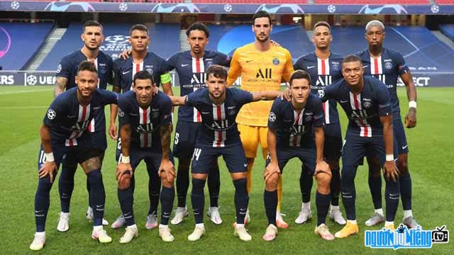 Picture of a Paris Saint-Germain starting lineup