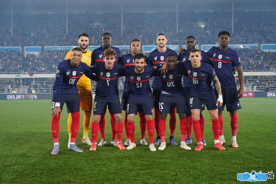Hình ảnh một đội hình ra sân của đội tuyển Pháp