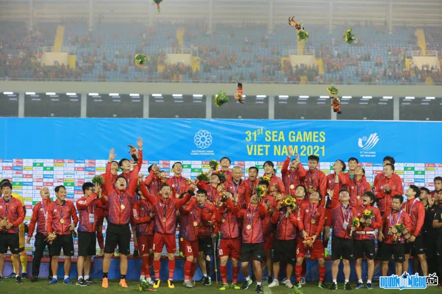 Ảnh đội tuyển bóng đá quốc gia Việt Nam tại Seagame