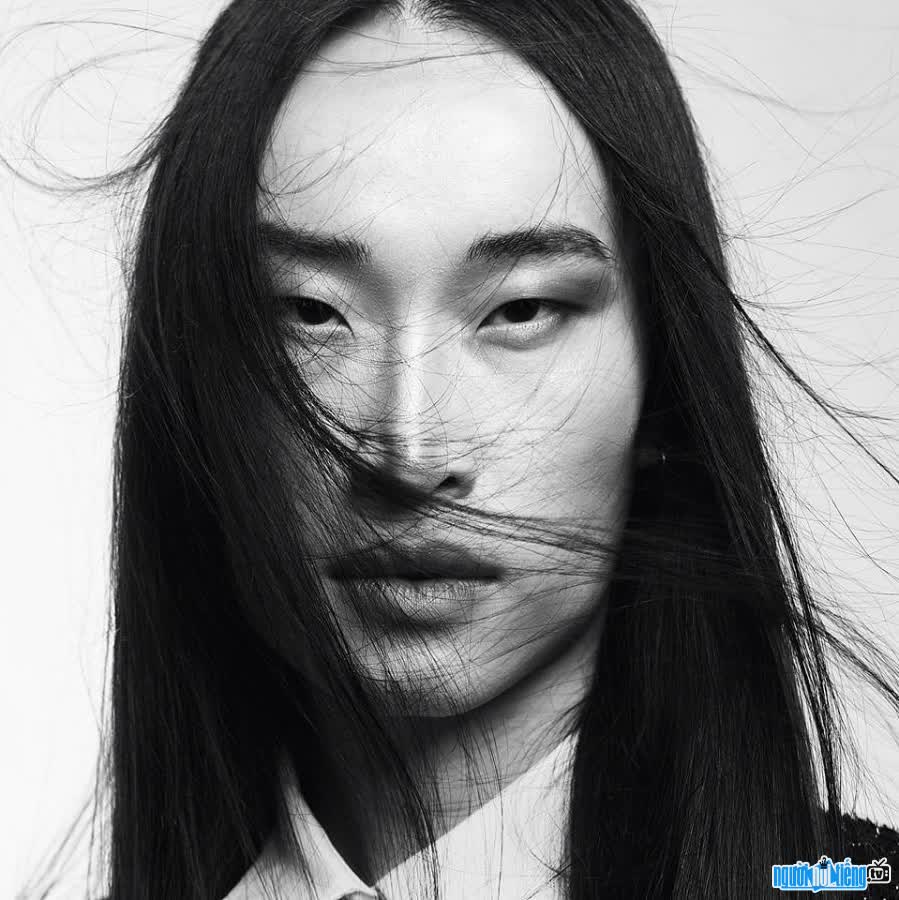 Extremely unique portrait image of model Thanh Tin