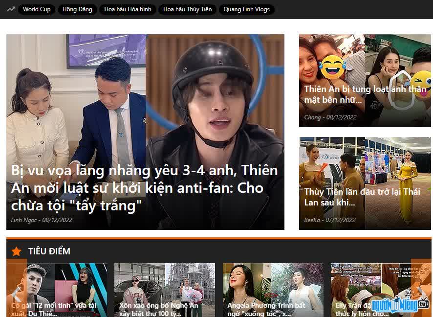 Hình ảnh giao diện của website We25.vn