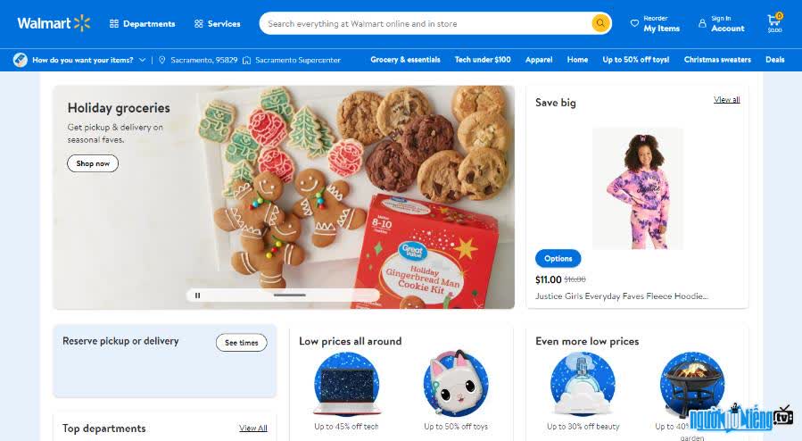 Walmart.com Website Interface